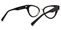 Alicea - Cat Eye Black Eyeglasses | Vooglam Side View