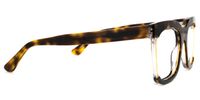 Rectangle Tortoise Eyeglasses | Vooglam.com 