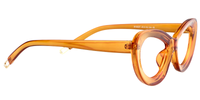 Oval Orange Eyeglasses│Vooglam Optical Glasses