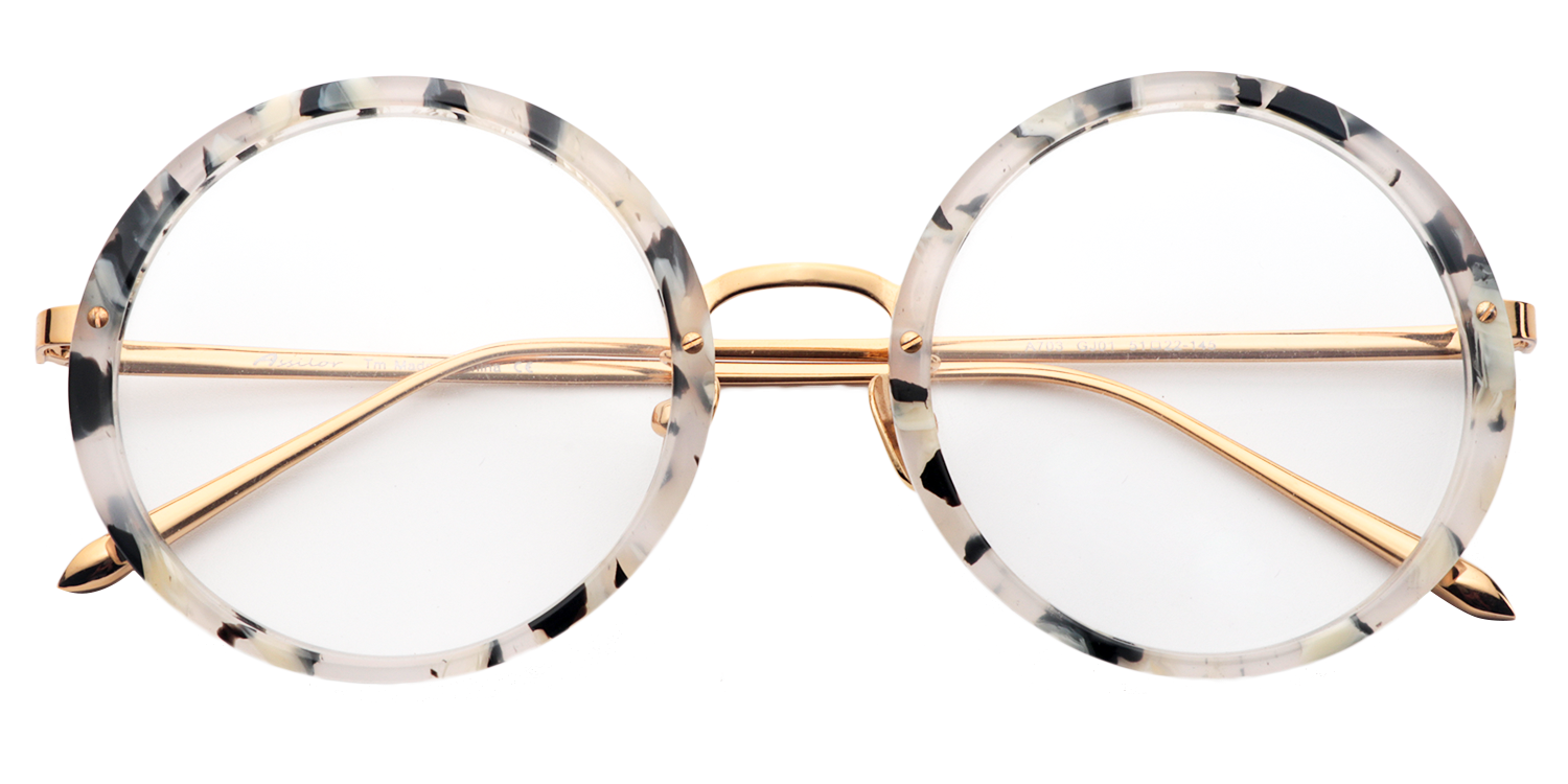 Unique Round Leopard Eyeglasses│Vooglam Optical Glasses Product Details 1