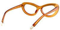 Oval Orange Eyeglasses│Vooglam Optical Glasses