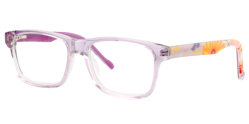 Best Value Square Purple Eyeglasses│Vooglam Optical Glasses Side View