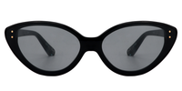 Claudia Cat Eye Black Sunglasses - 1