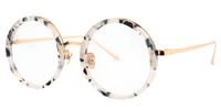 Unique Round Leopard Eyeglasses│Vooglam Optical Glasses Side View