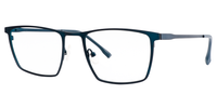 Rectangle Dark/Blue Eyeglasses - 3