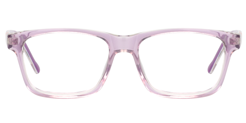Best Value Square Purple Eyeglasses│Vooglam Optical Glasses Front View