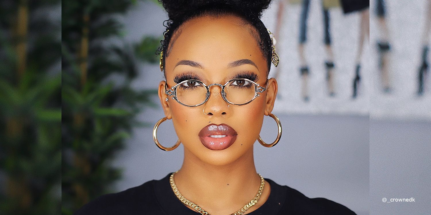 Oval Gold Eyeglasses | Vooglam.com 5