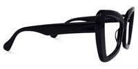 Mandi - Bold Black Butterfly Frame Eyeglasses | Vooglam