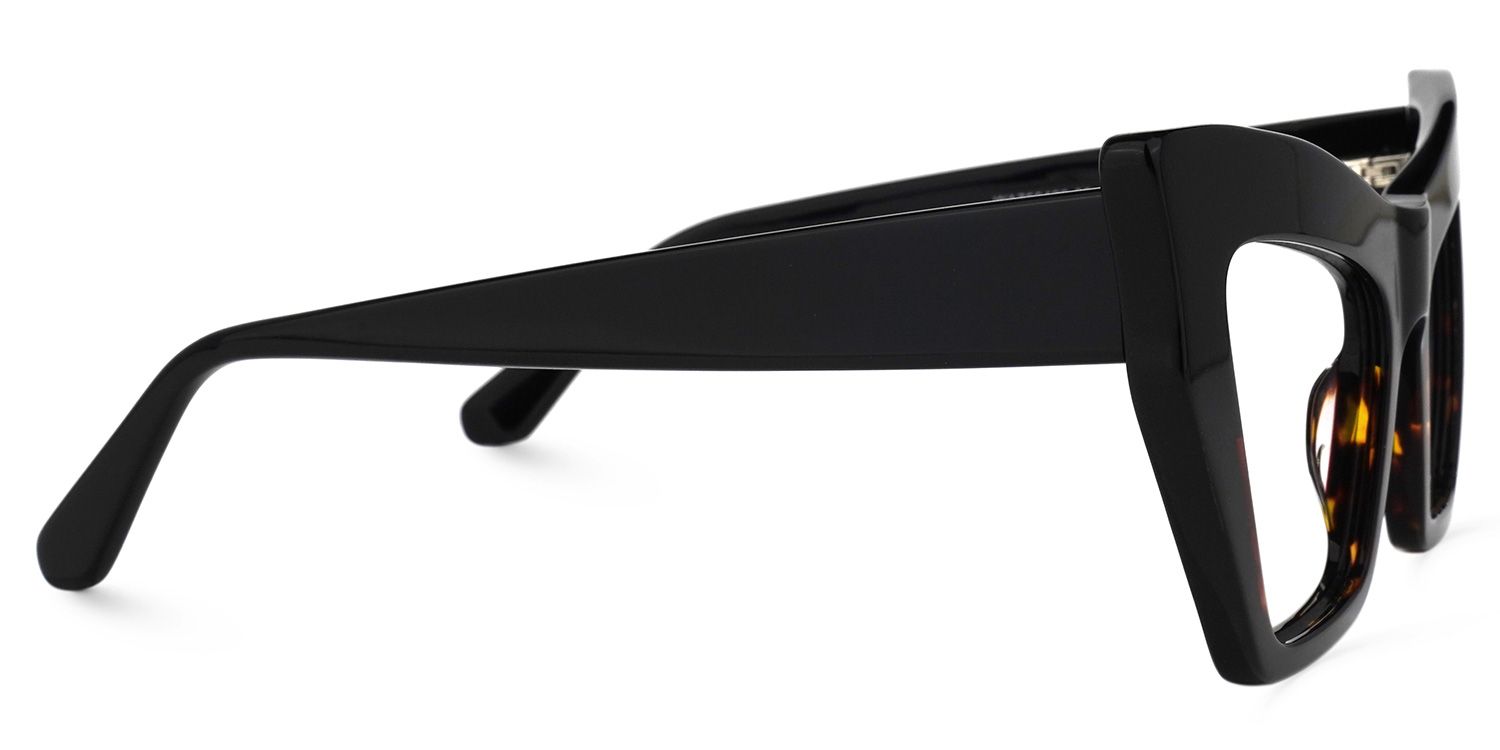 Bobbie - Rectangle Tortoise Eyeglasses | Vooglam 4