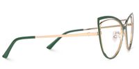 Roselyn - Cat Eye Green Eyeglasses | Vooglam 