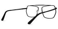 Alexa - Aviator Black Eyeglasses | Vooglam Side View
