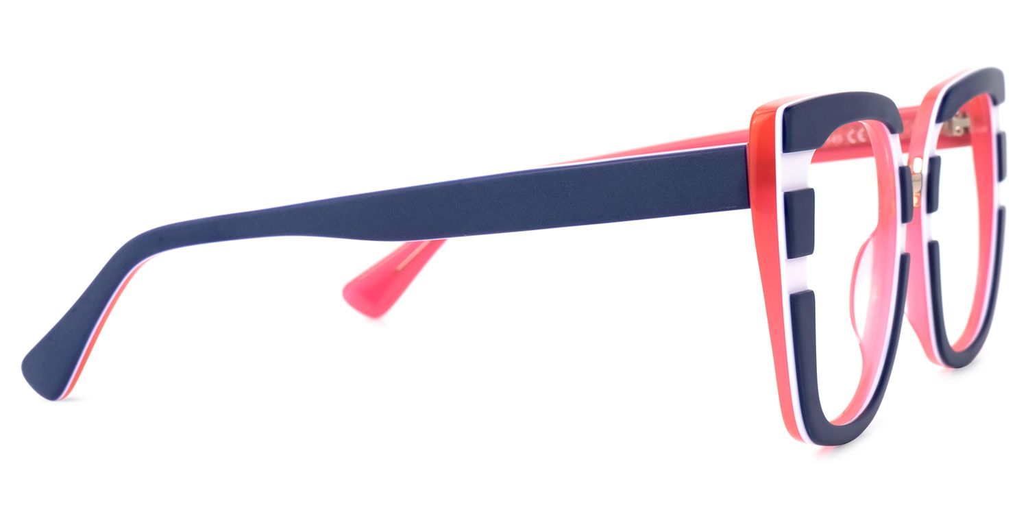 Square Dark/Blue Eyeglasses | Vooglam.com 4