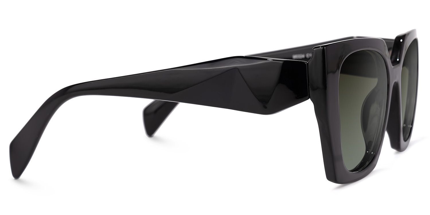 Square Black Sunglasses | Vooglam.com 4