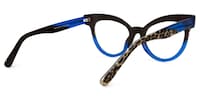 Dalia - Cat Eye Blue Eyeglasses - 3