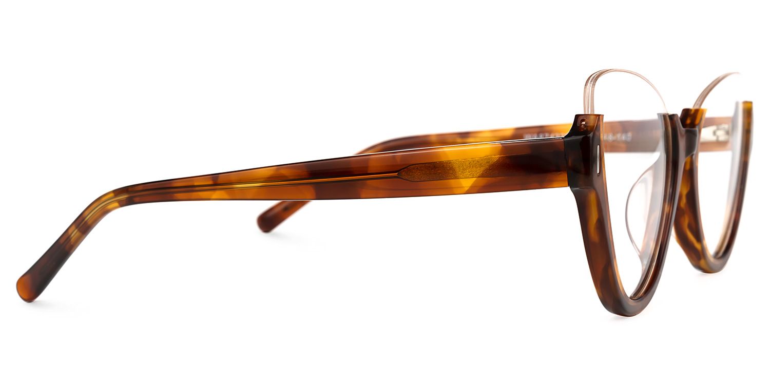 Omayra - Cat Eye Tortoise Eyeglasses | Vooglam 4