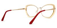 Golacka - Butterfly Red Eyeglasses | Vooglam Side View
