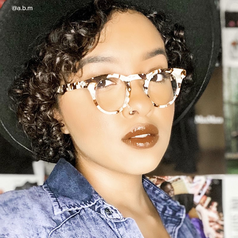 Chic Round Black/Tortoise Eyeglasses│Vooglam Optical Glasses