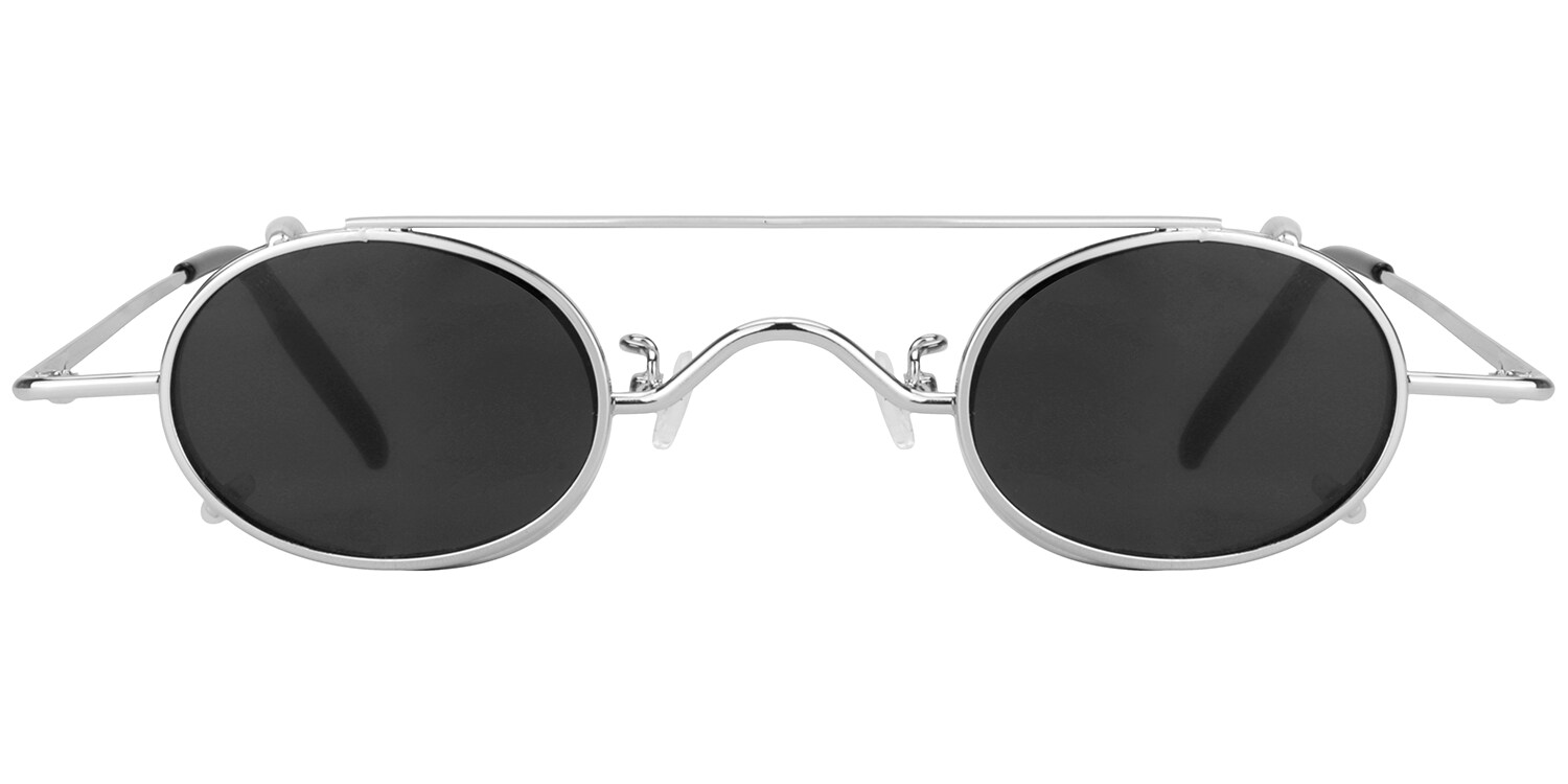 Ive - Clip-On Silver Eyeglasses - 1