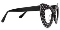 April - Cat Eye Black/White Eyeglasses | Vooglam 