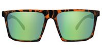 Square Tortoise Sunglasses | Vooglam Angle View