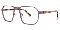 Square Purple Eyeglasses | Vooglam.com Front View