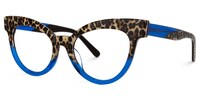 Dalia - Cat Eye Blue Eyeglasses - 2