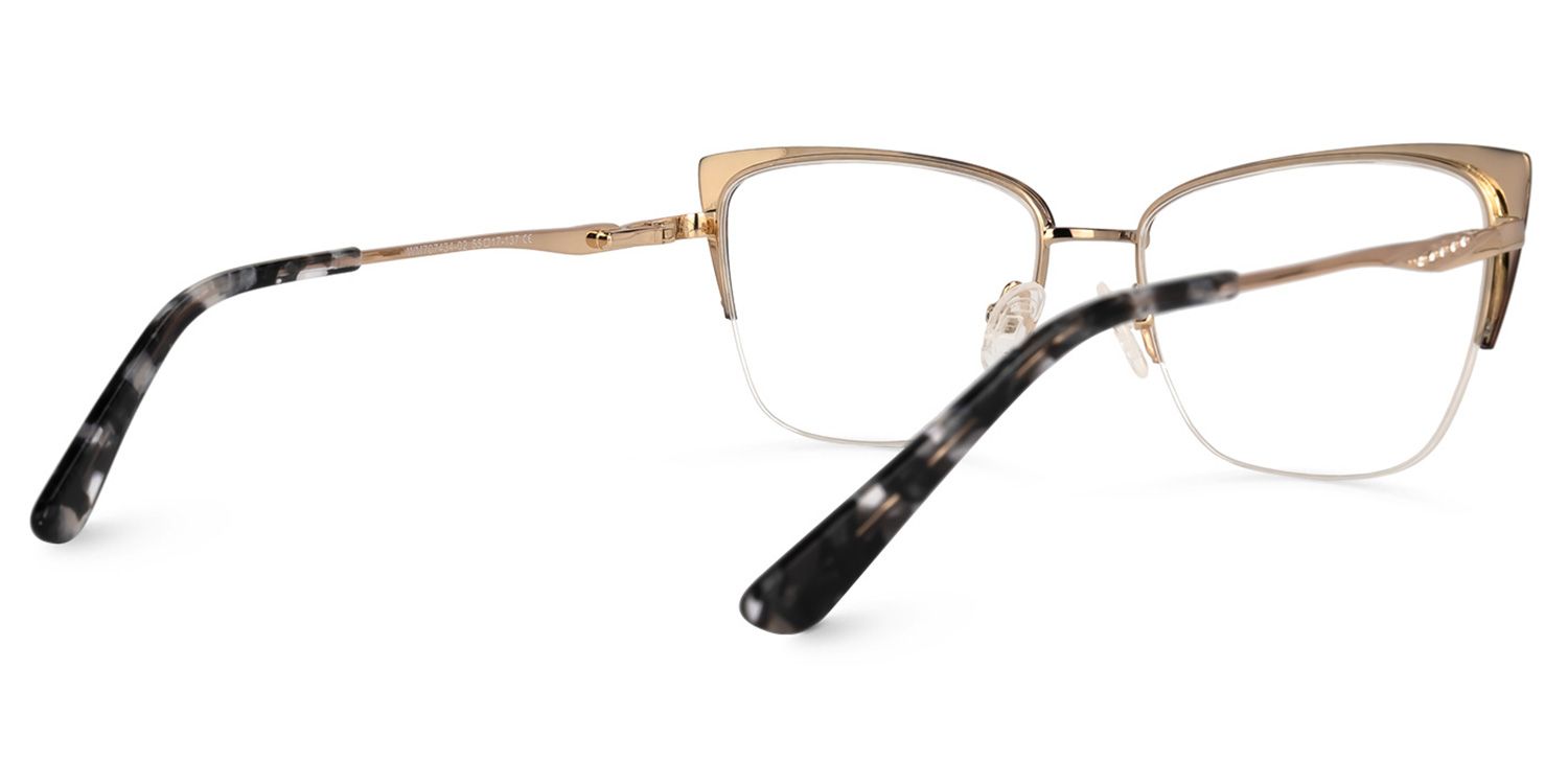 Rectangle Tortoise Eyeglasses | Vooglam.com Side View