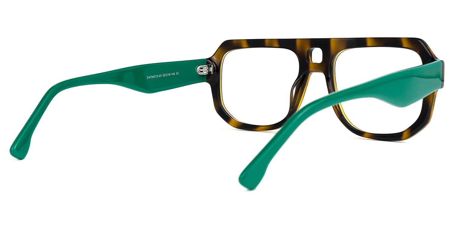 Aviator Tortoise Eyeglasses | Vooglam.com Side View