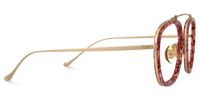 Aviator Red/Floral Eyeglasses | Vooglam.com 