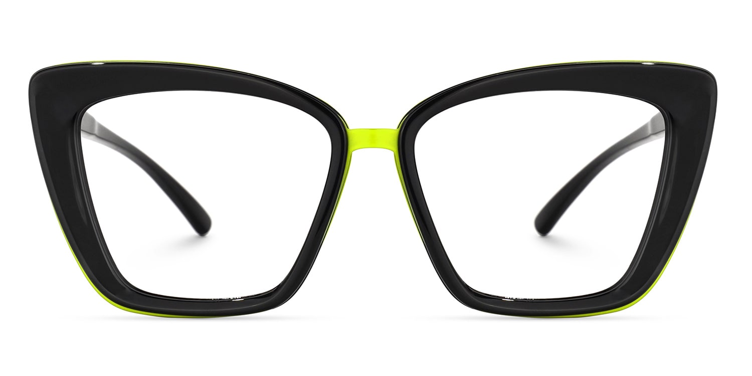 Arhelo - Rectangle Black Eyeglasses - 1