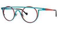 Arrabella - Round Blue Eyeglasses | Vooglam Front View