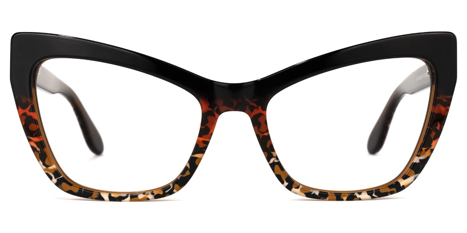 Gonzalez - Cat Eye Black/Tortoise Eyeglasses | Vooglam Angle View
