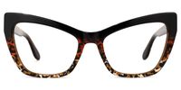 Gonzalez - Cat Eye Black/Tortoise Eyeglasses | Vooglam Angle View