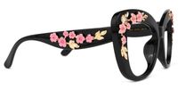 Bettina - Square Black Eyeglasses | Vooglam 