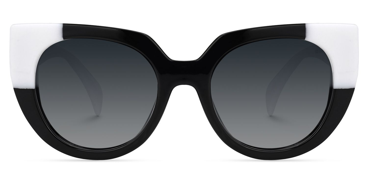 Nazario - Round White Sunglasses product detail 2