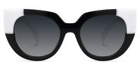 Rectangle White Eyeglasses | Vooglam.com Angle View