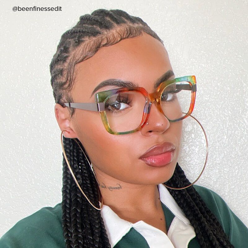 Ayomide Square Multicolor Eyeglasses