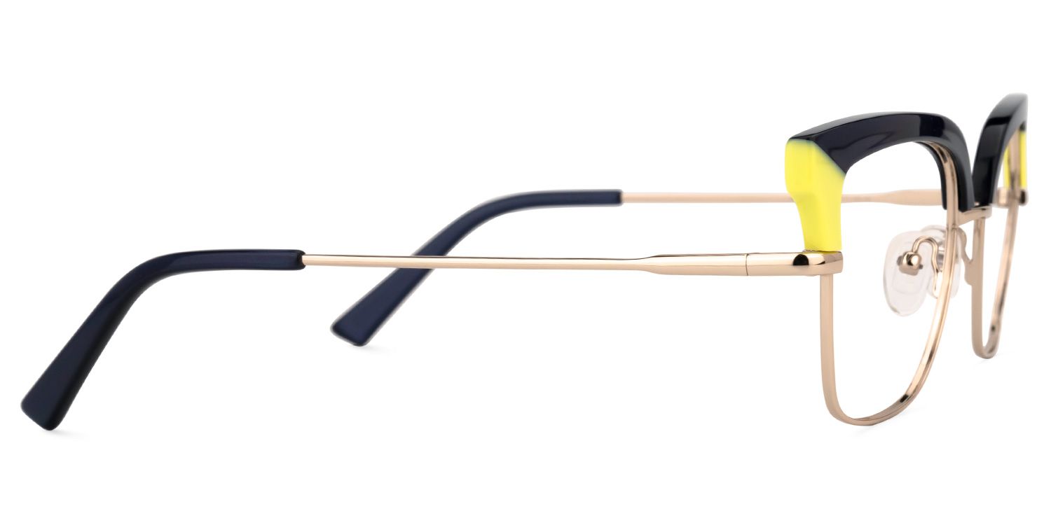 Browline Blue Eyeglasses | Vooglam.com 4