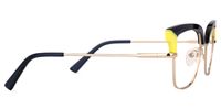 Browline Blue Eyeglasses | Vooglam.com 