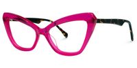 Shaneika - Cat Eye Pink Eyeglasses | Vooglam Front View