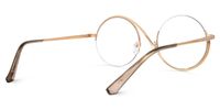 Manley - Eclectic Round Tortoiseshell Glasses | Vooglam Side View