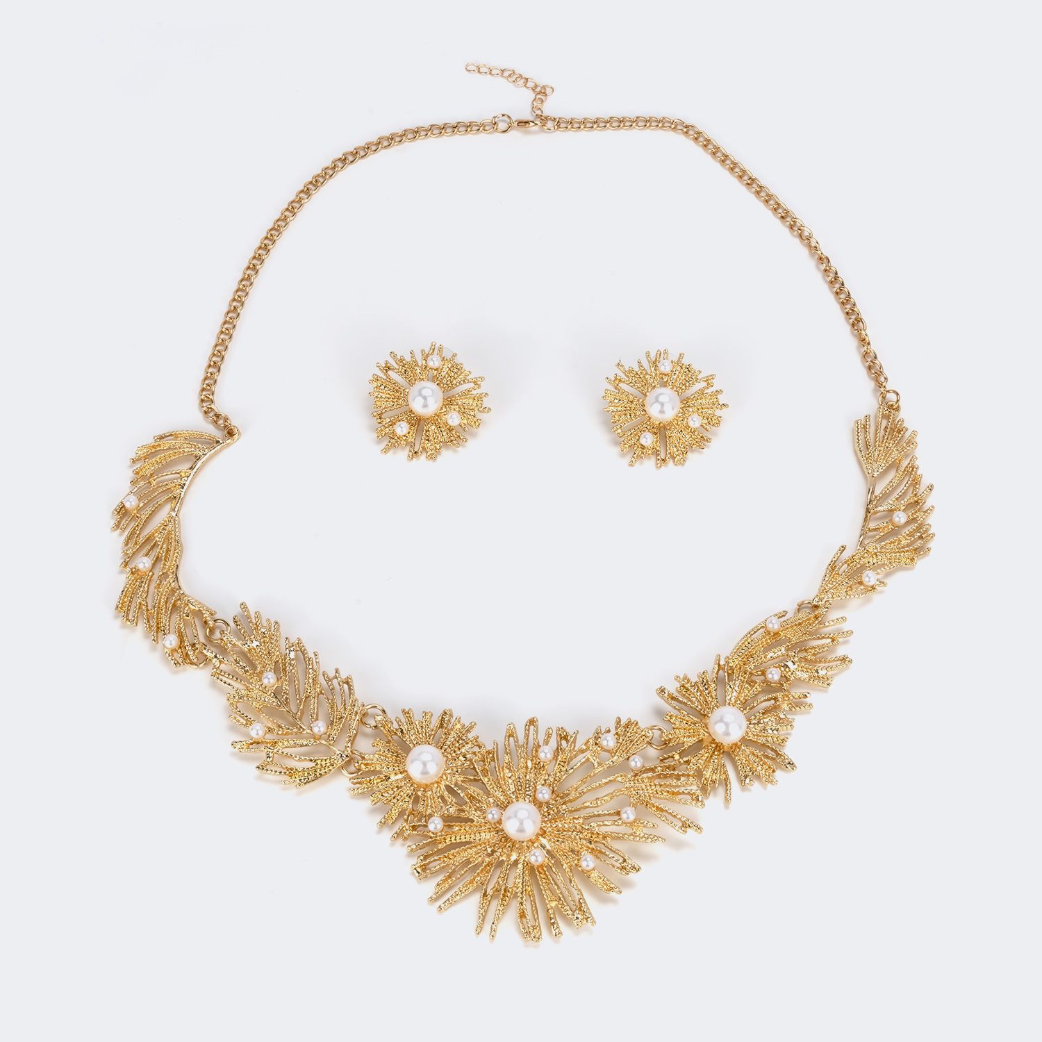 Exquisite Sunflower Jewelry Set | Vooglam.com Front View