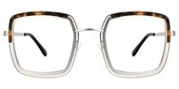 Square Tortoise Eyeglasses | Vooglam.com Angle View