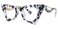 Tiny - Cat Eye Pattern Eyeglasses | Vooglam Front View