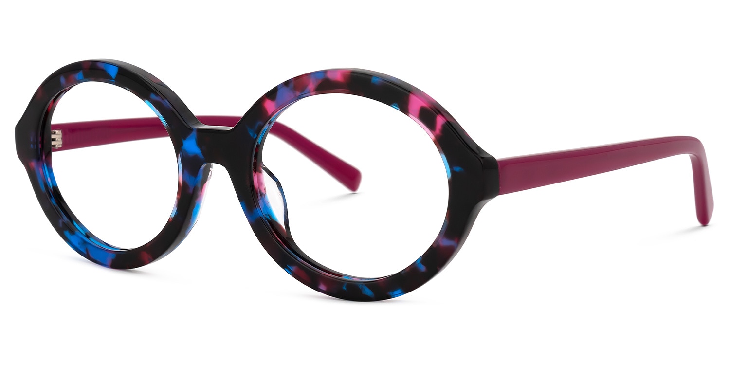 Hoskins Oval Floral Eyeglasses Vooglam