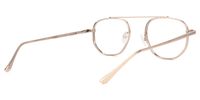 Aviator Gold Eyeglasses | Vooglam.com Side View