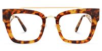 Vaughn - Aviator Tortoise Eyeglasses | Vooglam Angle View