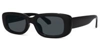 Rectangle Black Sunglasses | Vooglam.com Front View