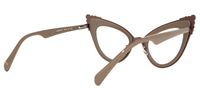 Magdaleno - Cat Eye Brown Eyeglasses | Vooglam Side View