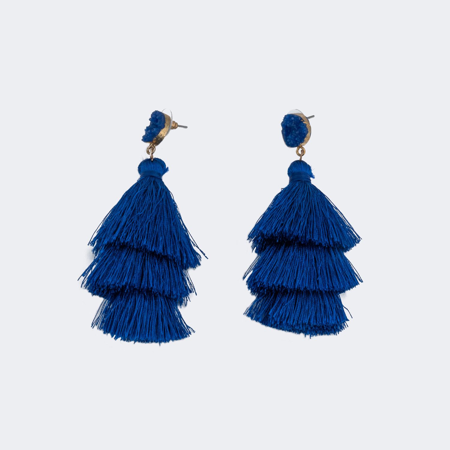 Deep Sea Pierced Earrings | Vooglam.com Front View